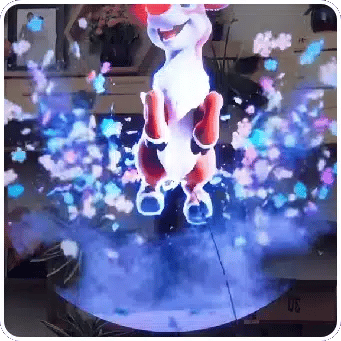 42cm 3D Hologram Fan – HD LED Display for Christmas & Retail Ads - Eluxe-Haven