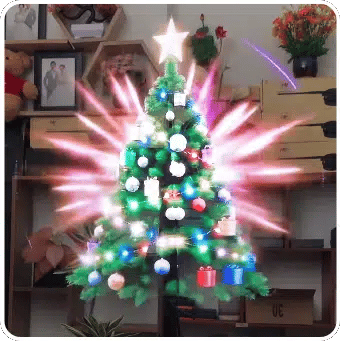 42cm 3D Hologram Fan – HD LED Display for Christmas & Retail Ads - Eluxe-Haven